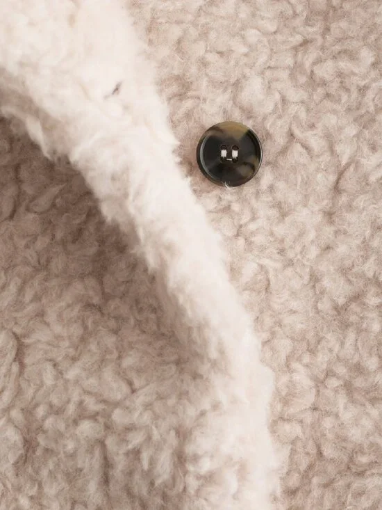 &Other Stories Wool-Blend Shearling-Fur Teddy Jacket Size Small - Picture 16 of 16